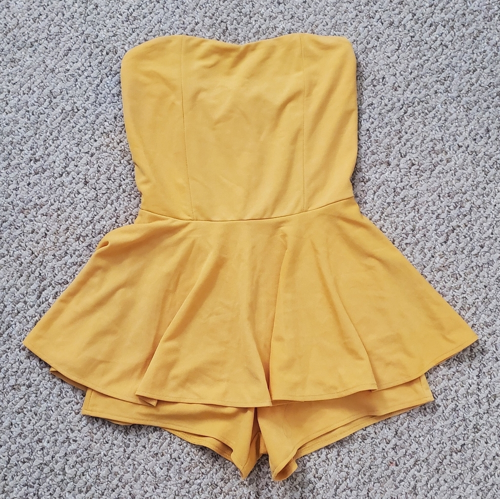 Yellow skort romper